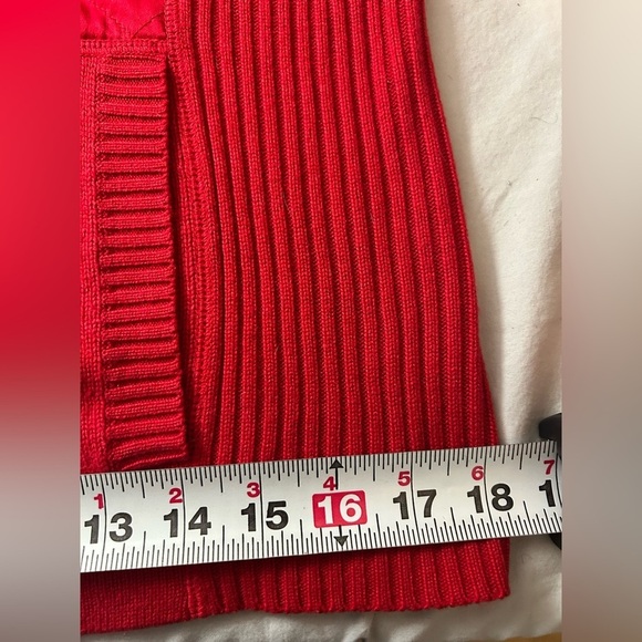 Bloomingdale’s Vintage Hoodie Sweater Red Silk Cashmere Women’s M - Picture 7 of 11